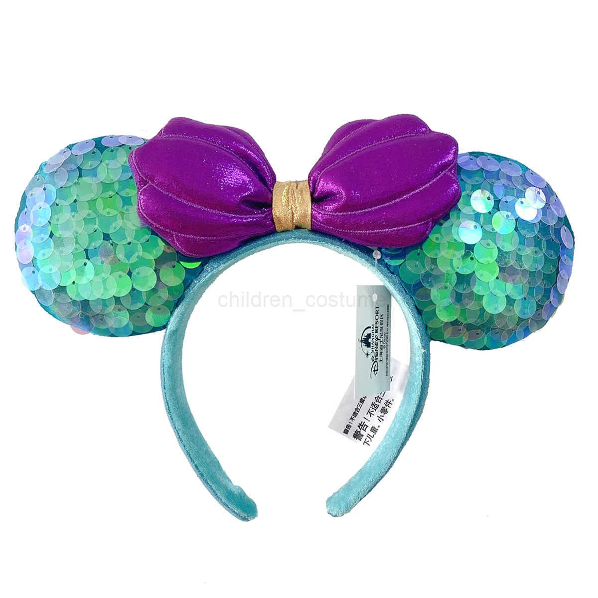 Disney 2024 Christmas Headband 50th Anniversary Pirate Headwear Mickey Mouse Classic Mermaid Disney Ears Headwear fashion piece for adu W250625