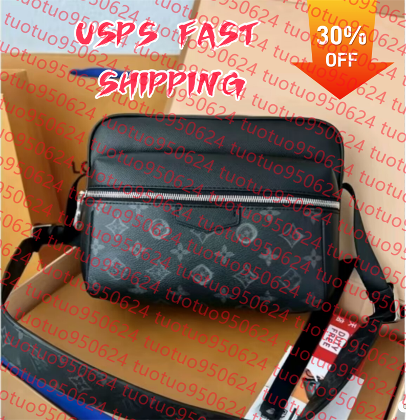 Handbags Men Leather TRIO Messenger Bags Luxury Shoulder Bag Make up Bag Designer Handbag Tote Man's bag