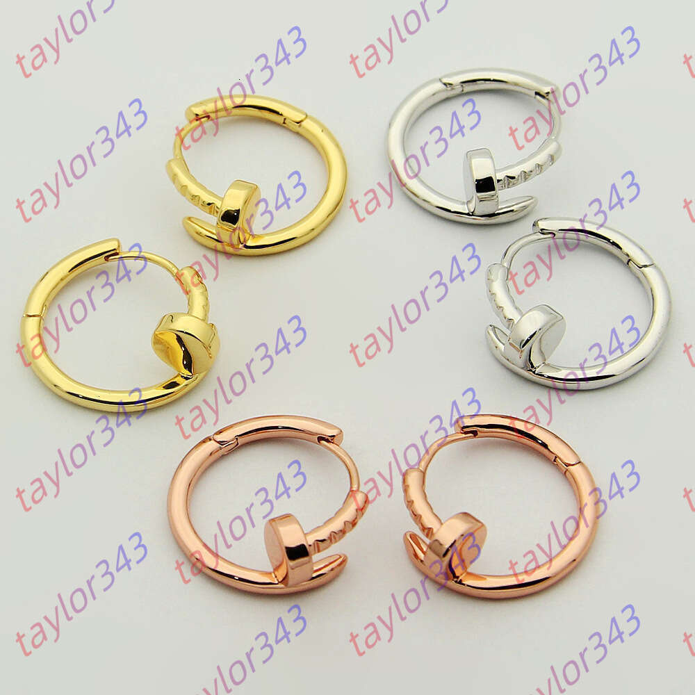 Women Designer Earring Titanium Steel Women Stud Diamond Gold Band Luxury Earrings Jewelry Accessories