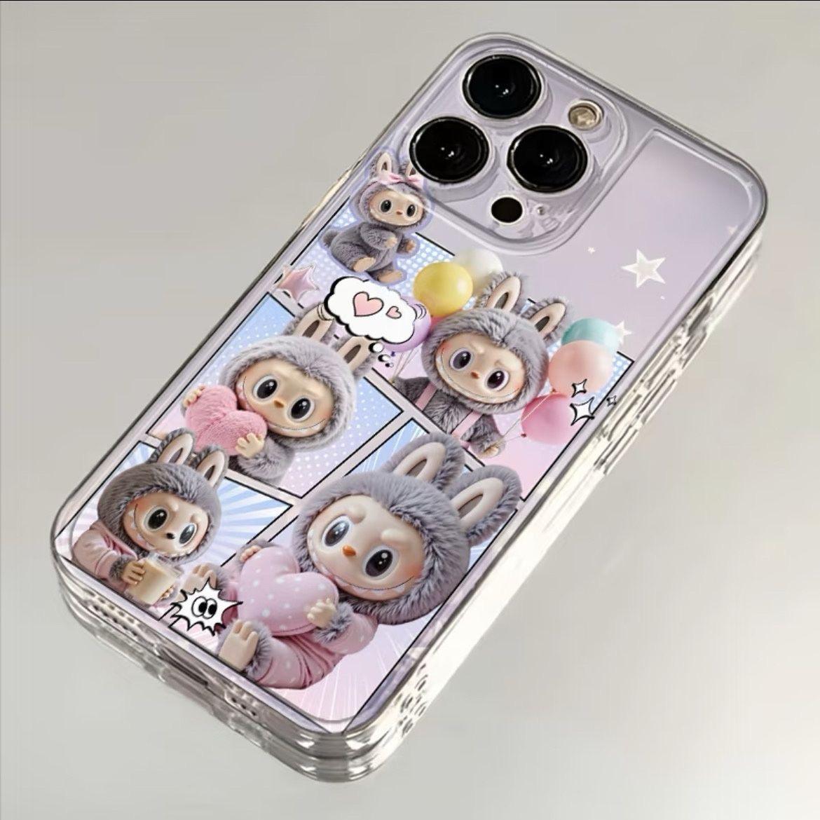 Purple Labubu cloth for Apple 16PROMAX phone case iPhone15Plus new 14/13/12/1