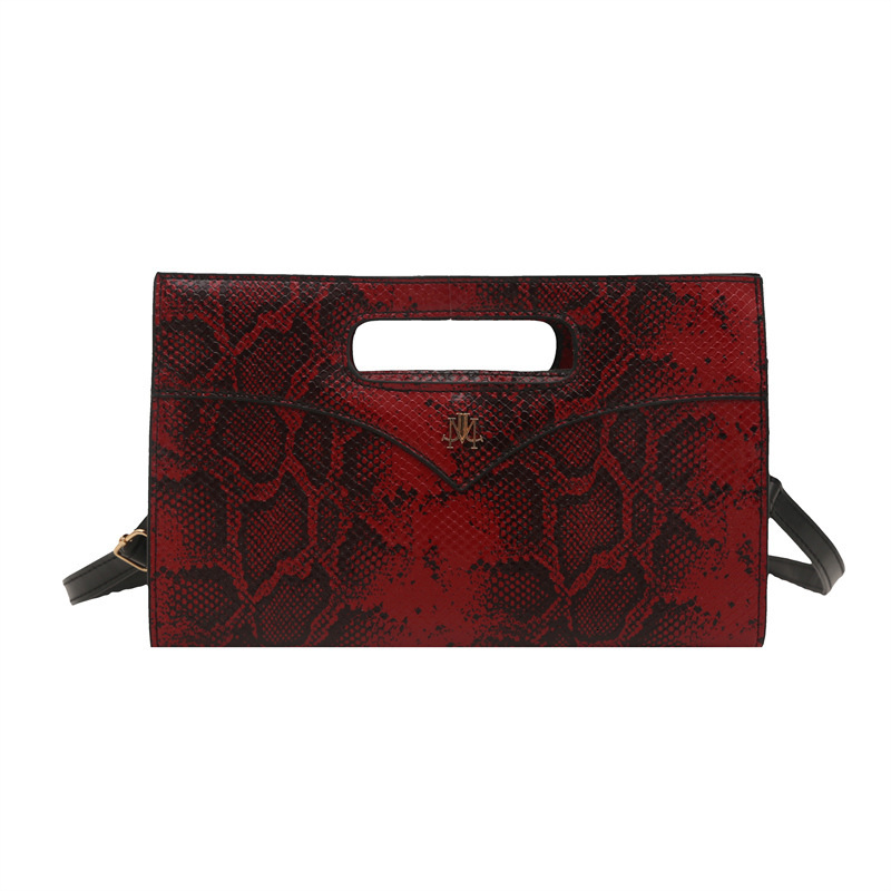 Free Shipping 2025 New Designer Bag High-end Fashion Snakeskin Pattern Handwoven Bag Fashion High-end Niche Evening Shoulder Bag For Women