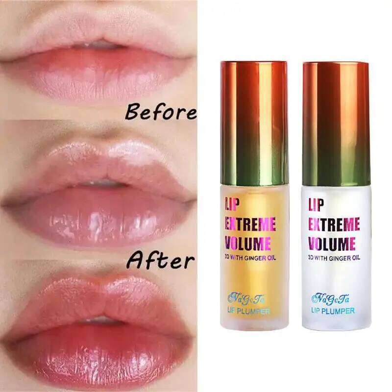 Lip Plumper Oil Serum Instant Long Lasting Volumising Repair Fine Lines Increases Elasticity Sexy Balm New free shipping