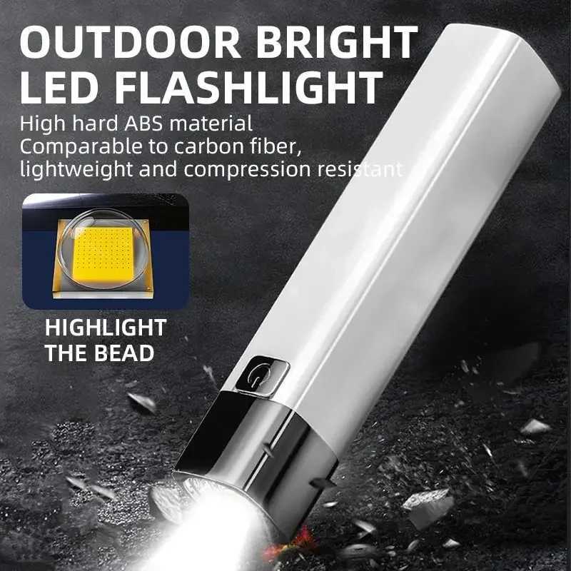 Flashlight Rechargeable Flashlights for Home Useful Gadgets Mini LED Flashlight With USB Charging Powerful Mini Portable Torch W250701