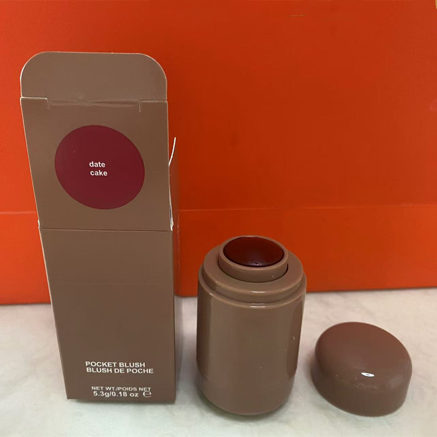 New Arrive date cake 5.3g Pocket Face Makeup Blush Stick Beauty Cosmetics 7 Color Piggy Freckle Toasted Teddy Sleepy Girl Juice Box Spicy Marg High Quality