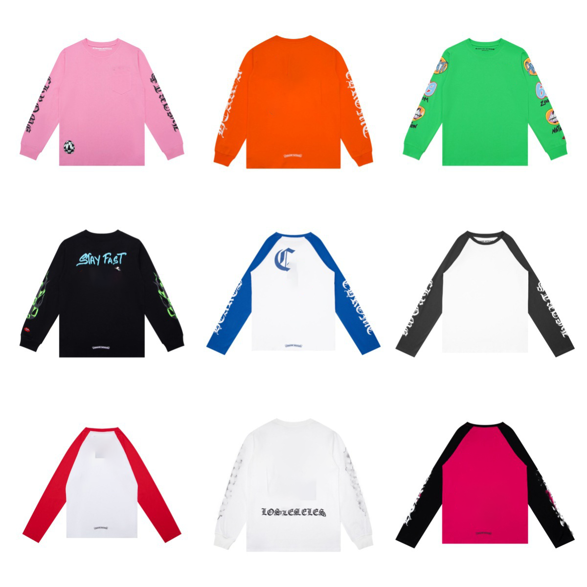 Autumn comfortable T Shirts Mens Designer Letter Printed Tshirts Fashion Spring Summer Long Sleeve Tops High Street Styles Breathable1