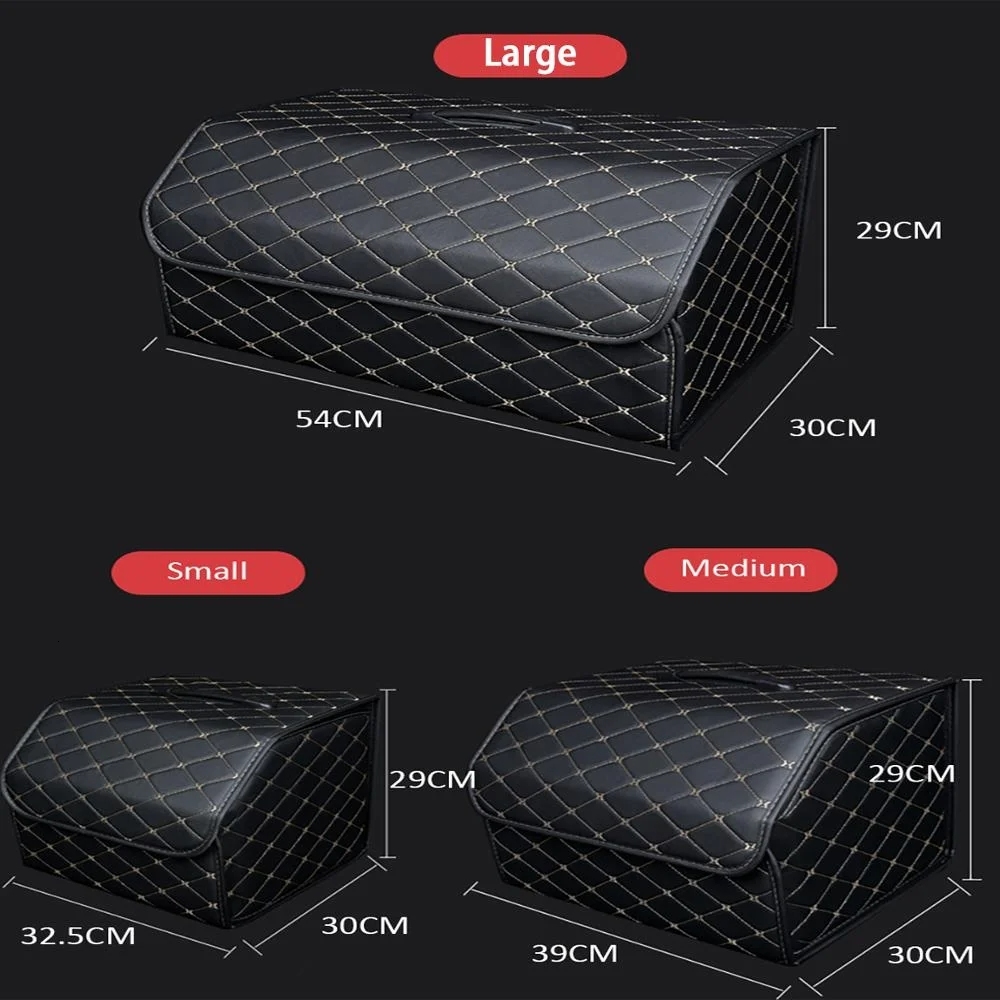 Multipurpose Collapsible Car Trunk Storage Organizer With Lid Portable Car Storage Bag Car Trunk Organizer