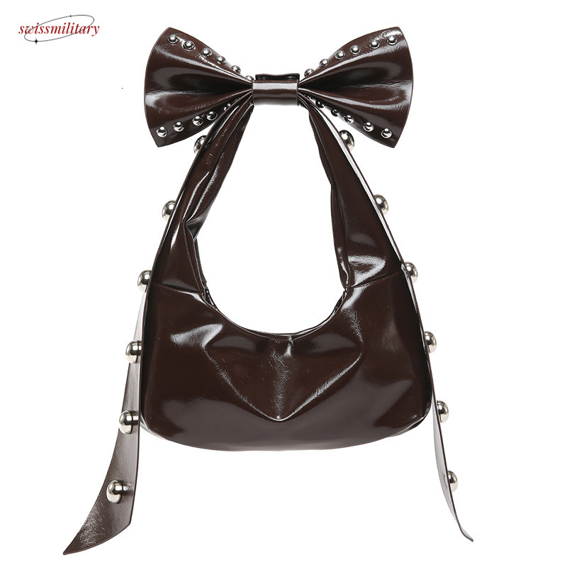 Textured Underarm 2025 Early Spring New Women's Niche Design Handbag Personality Bowknot Shoulder Bag swissmilitary