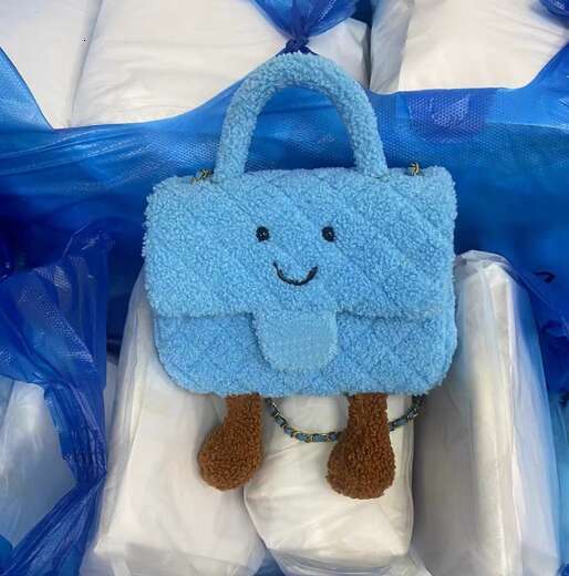 Designer bag 2025 Jellycat Small Fragrant Style Ling Grid Chain Hair Summer New Handbag Luxury Bag Daifei Bag Stuffed Animal Plush Toy Girl Birthday G