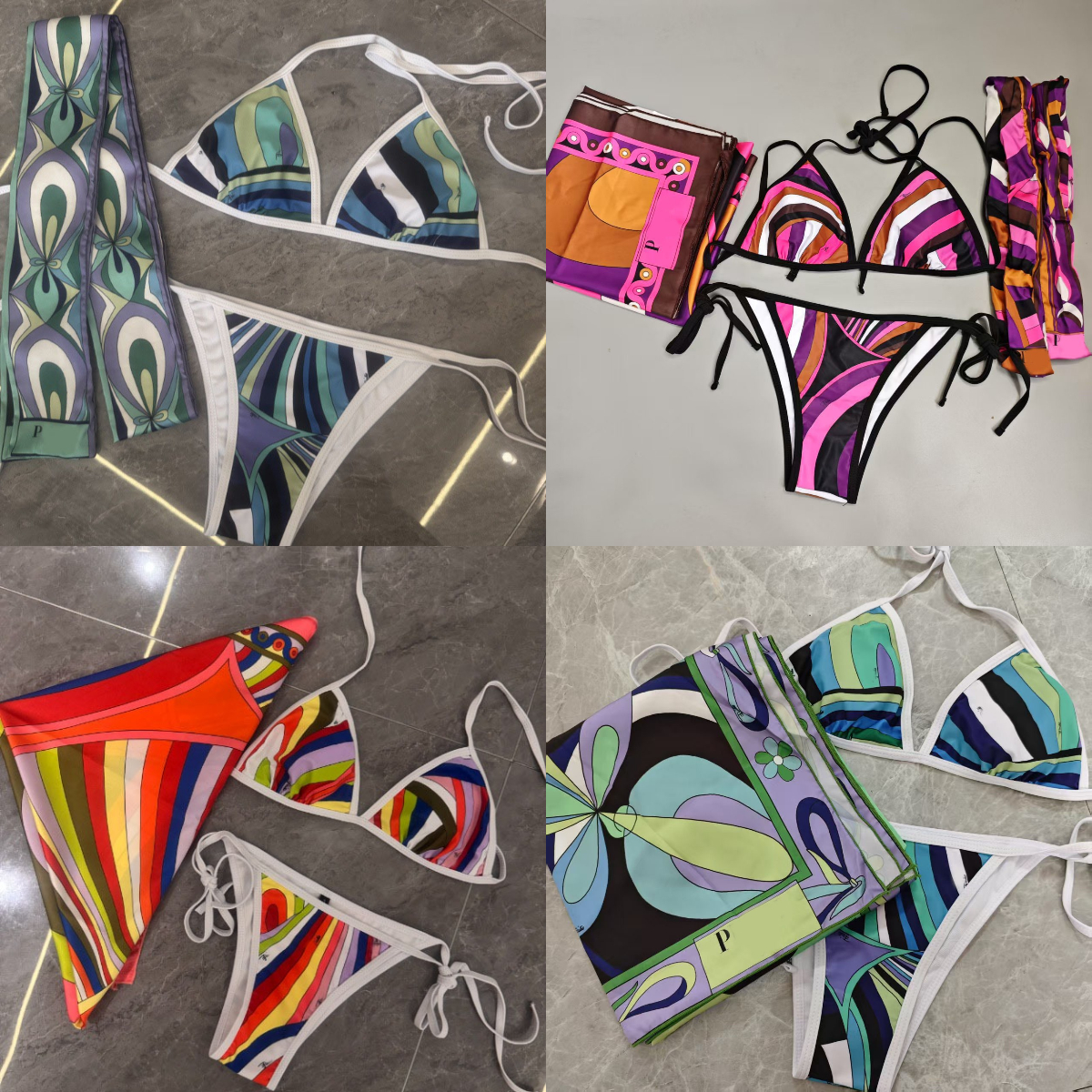 Designer Di Lusso Da Bagno In Bikinis Scarfo Da Nuoto Femmi…