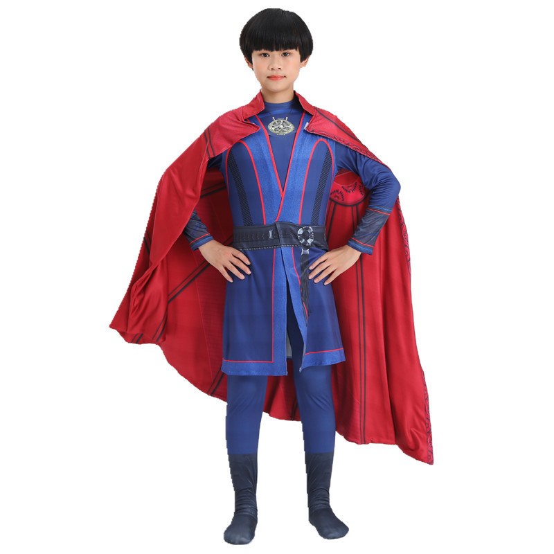 Children's performance costume cloak red cloak mage role-playing costume COS doctor costume