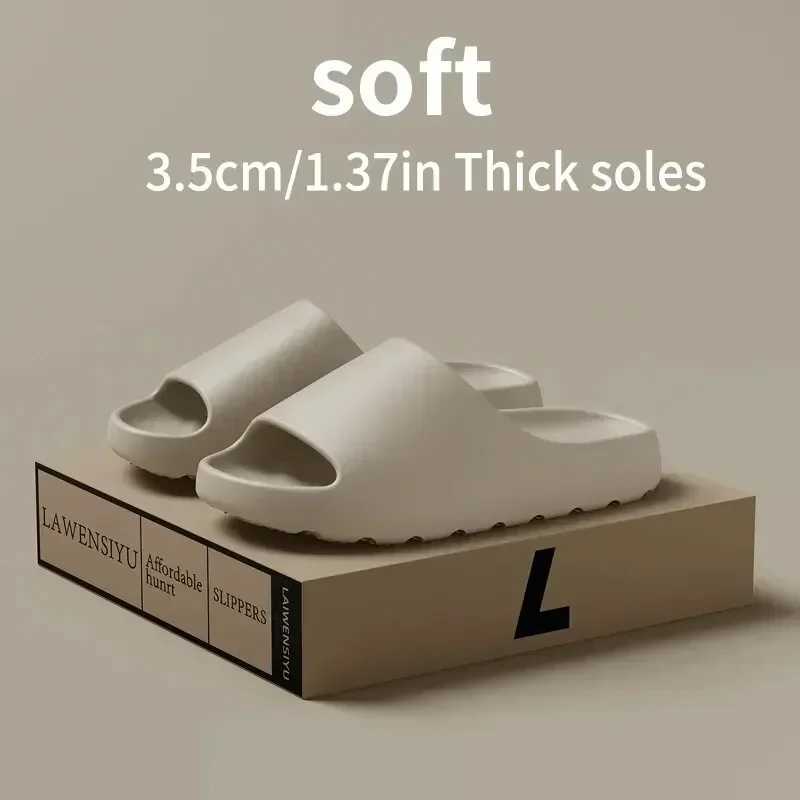 Big Size 47 Summer Slippers Men Wen EVA Soft Bott Indoor He Slides Sandals Light Beach Shoes M Slippers Flip Flops Y250626