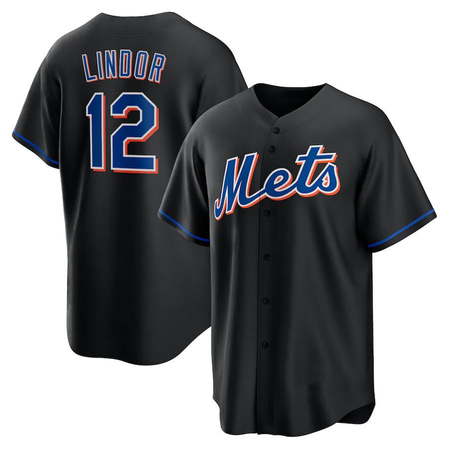 Mets Baseball Jerseys Francisco Lindor Juan Soto Piazza Pete Alonso Brandon Nimmo Jeff McNeil Starling Marte Mark Vientos Kodai Senga Francisco Alvarez Brett Baty