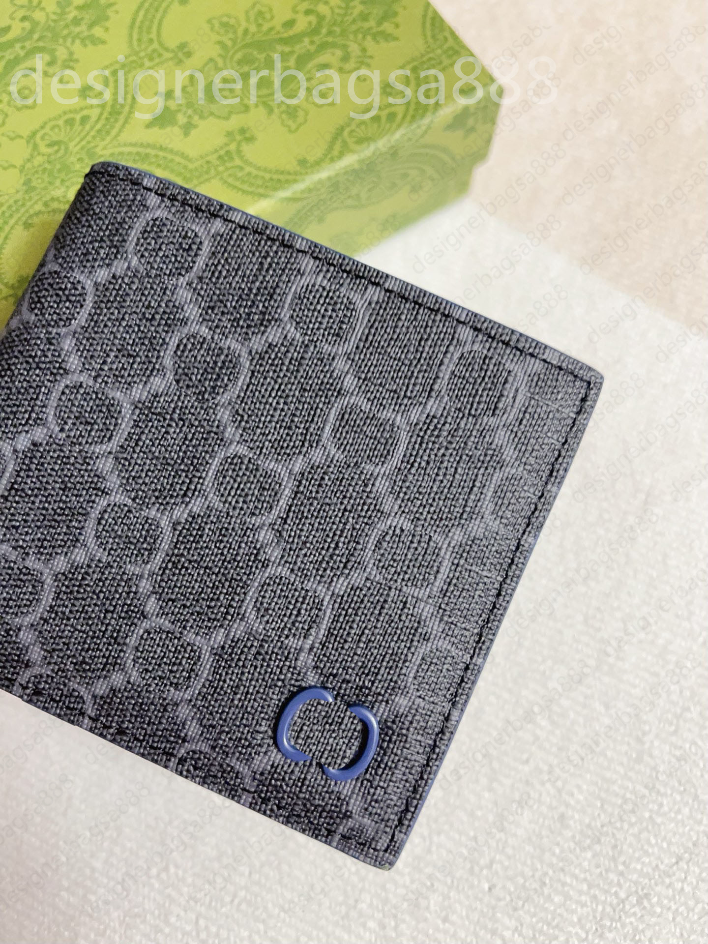 2025 Designer Men's Wallet Leather Credit Card Holder High Quality Classic Cash Clip Coin Pocket Purse Long Term Business Double Fold Bestselling Mini Wallets 999