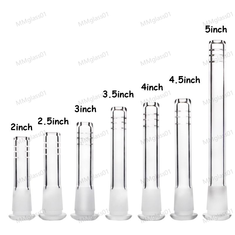 Diffused Downstem Glass Pipe 18mm to 14mm Adapter 2 inch/2.5/3/3.5/4/4.5/5/5.5/6 inch smoking pipes