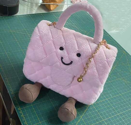 Designer bag 2025 Jellycat Small Fragrant Style Ling Grid Chain Hair Summer New Handbag Luxury Bag Daifei Bag Stuffed Animal Plush Toy Girl Birthday G