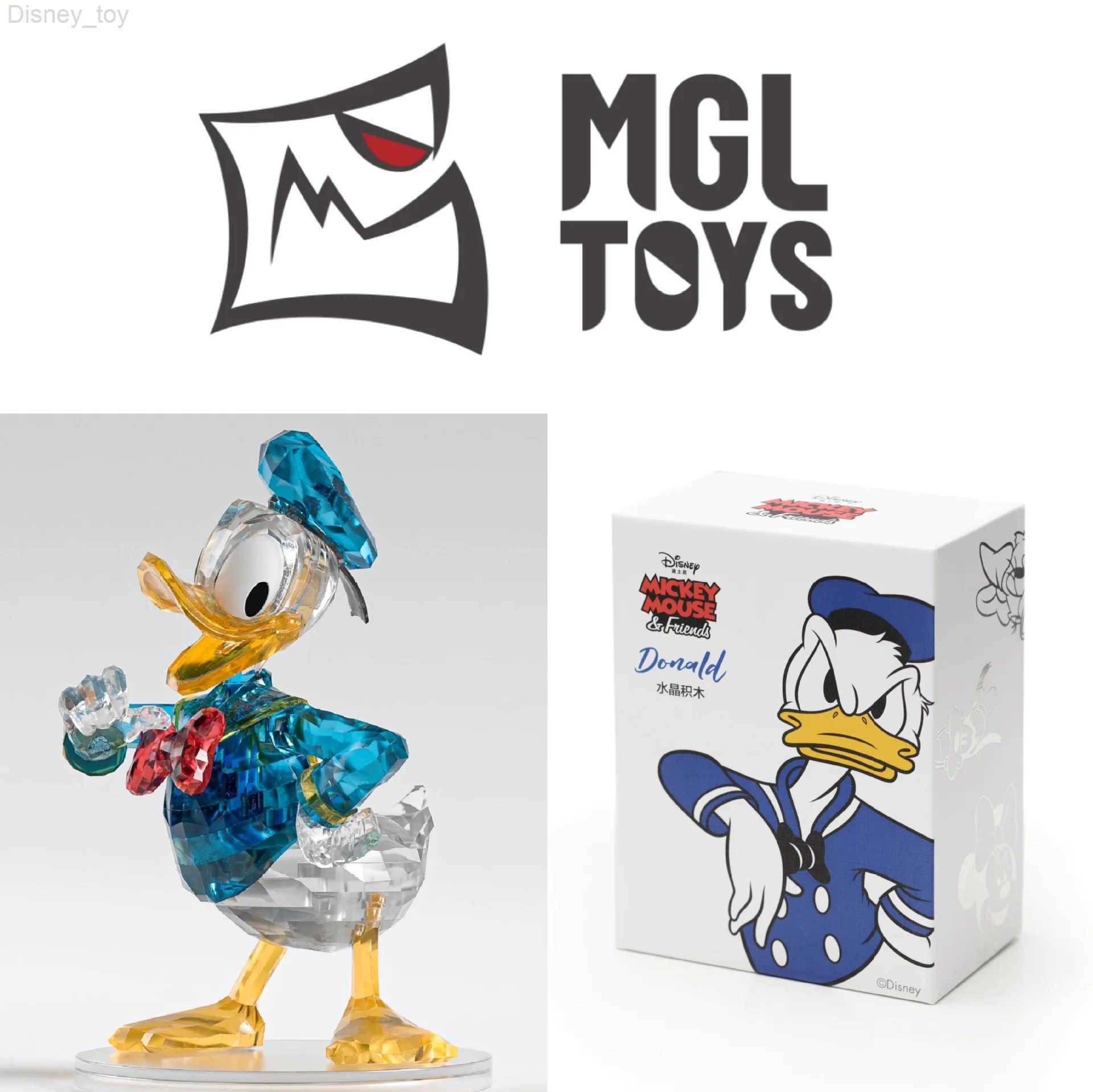 Disney MGL Original Disney Mickey Mouse Donald Duck Minnie Goofy Pluto Daisy Crystal Figure Collection Model Toys Y250626