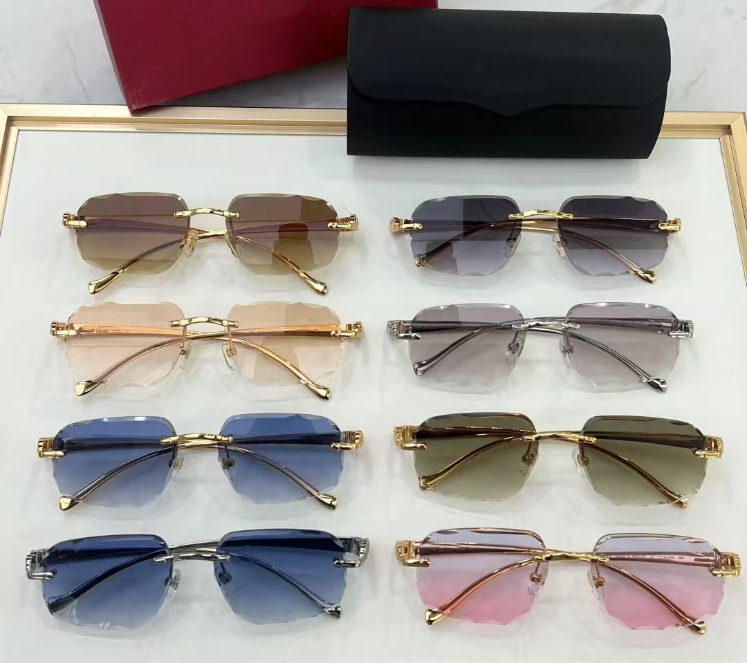 Sunglasses Fashion Designer Women Men Oval Glasses Womens Sunglass Polarized Glass Lens With Box DD1