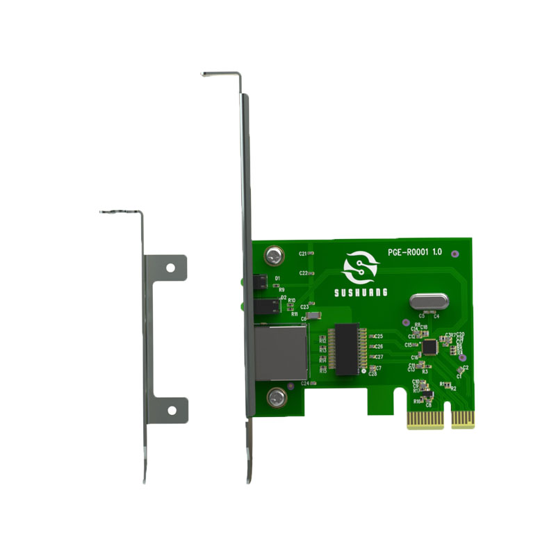 PCI-E Gigabit Ethernet Adapter with Adaptive Speed Display for PC