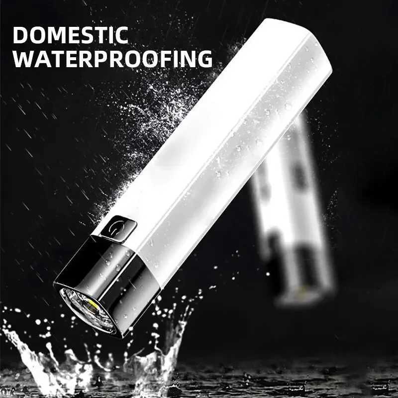Flashlight Rechargeable Flashlights for Home Useful Gadgets Mini LED Flashlight With USB Charging Powerful Mini Portable Torch W250701