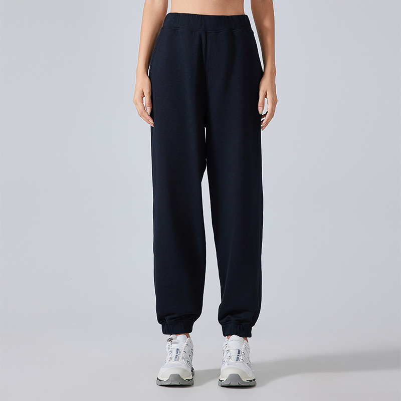 2025-- Women's Loose Sport Trousers Casual Wide-Leg Pants with Pocket Design Athletic Bottoms for Lady Gym Clothing Women