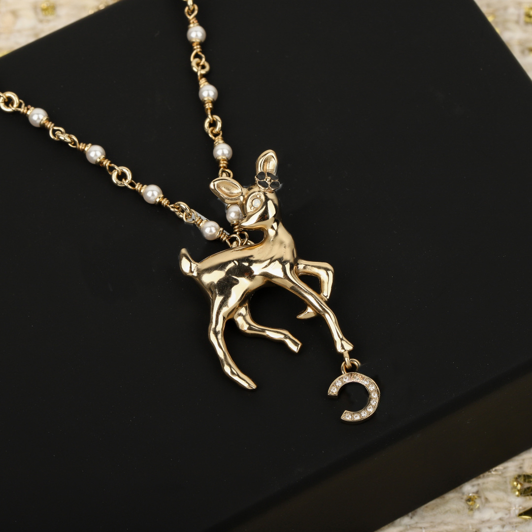 Designer Necklace Pearl Pendant Gold Plated Bracelet Earrings Jewelry Choker Chains Necklace Wedding Gift Party
