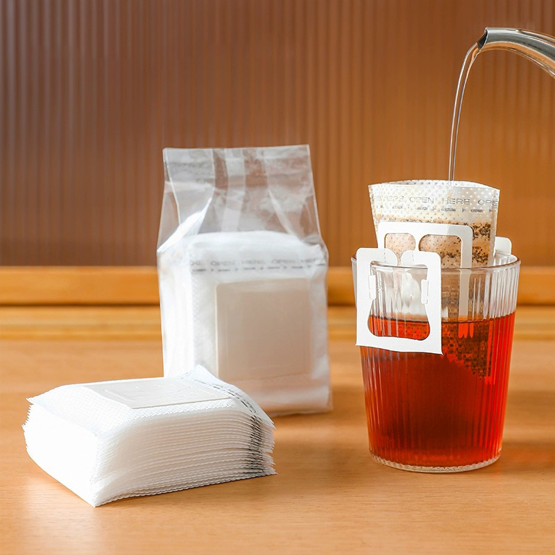 50 portable coffee filter paper hanging ear drops disposable filters are very suitable for travel, camping, home, and office use