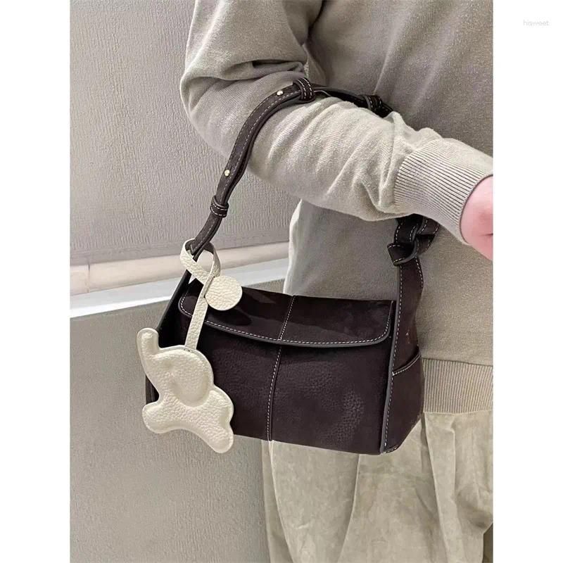 Totes Vintage Shoulder Crossbody Bags For Women Designer Handbags And Purses In PU Small Splicing Design Underarm