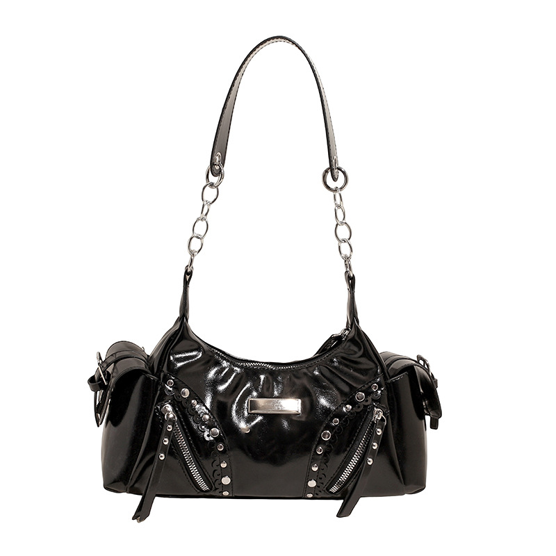 Free shipping 2025 new designer Shoulder totes Bags womans ladies flap lady fashion casual handbag women crossbody Underarm Rivet locomotive armpit ba