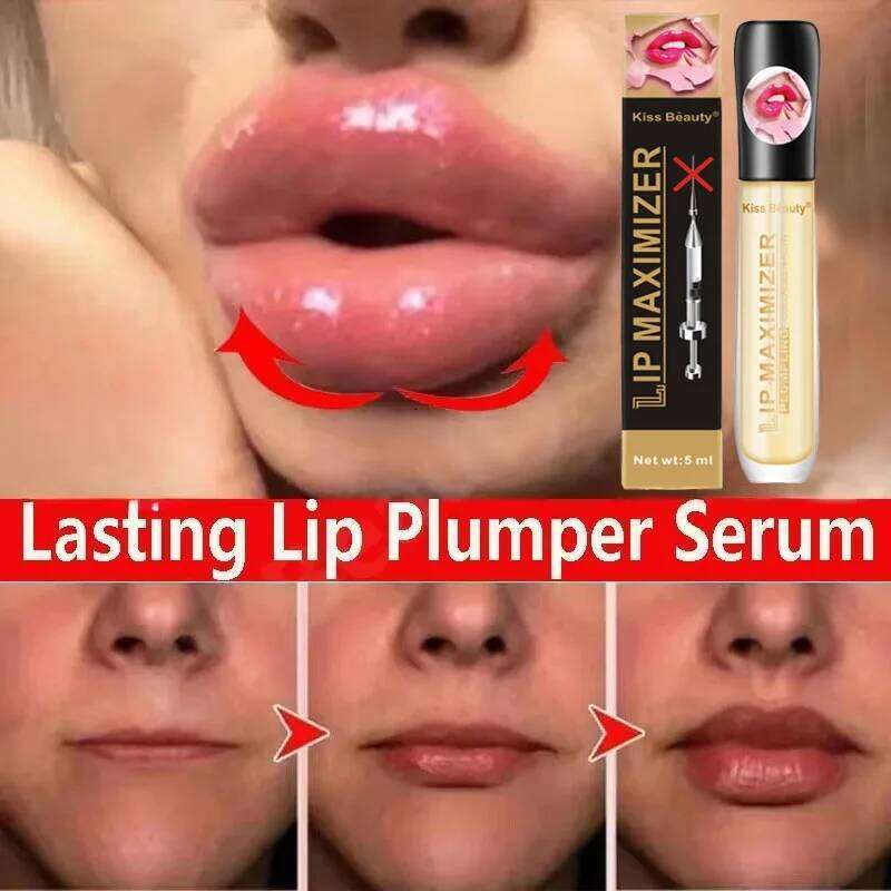 Long Lasting Plumper Serum Instant Volumising Oil Moisturize Repair Fine Lines Increases Elasticity Sexy Lip free shipping