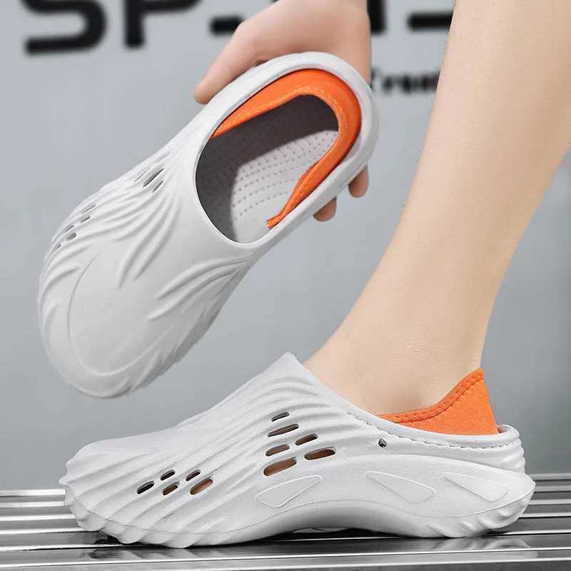 New Summer Mens Slippers Casual Sneakers Thick Sole Garden s Supper Light Injection Men EVA Water Shoes Outdoor Beach Shoes Y250626