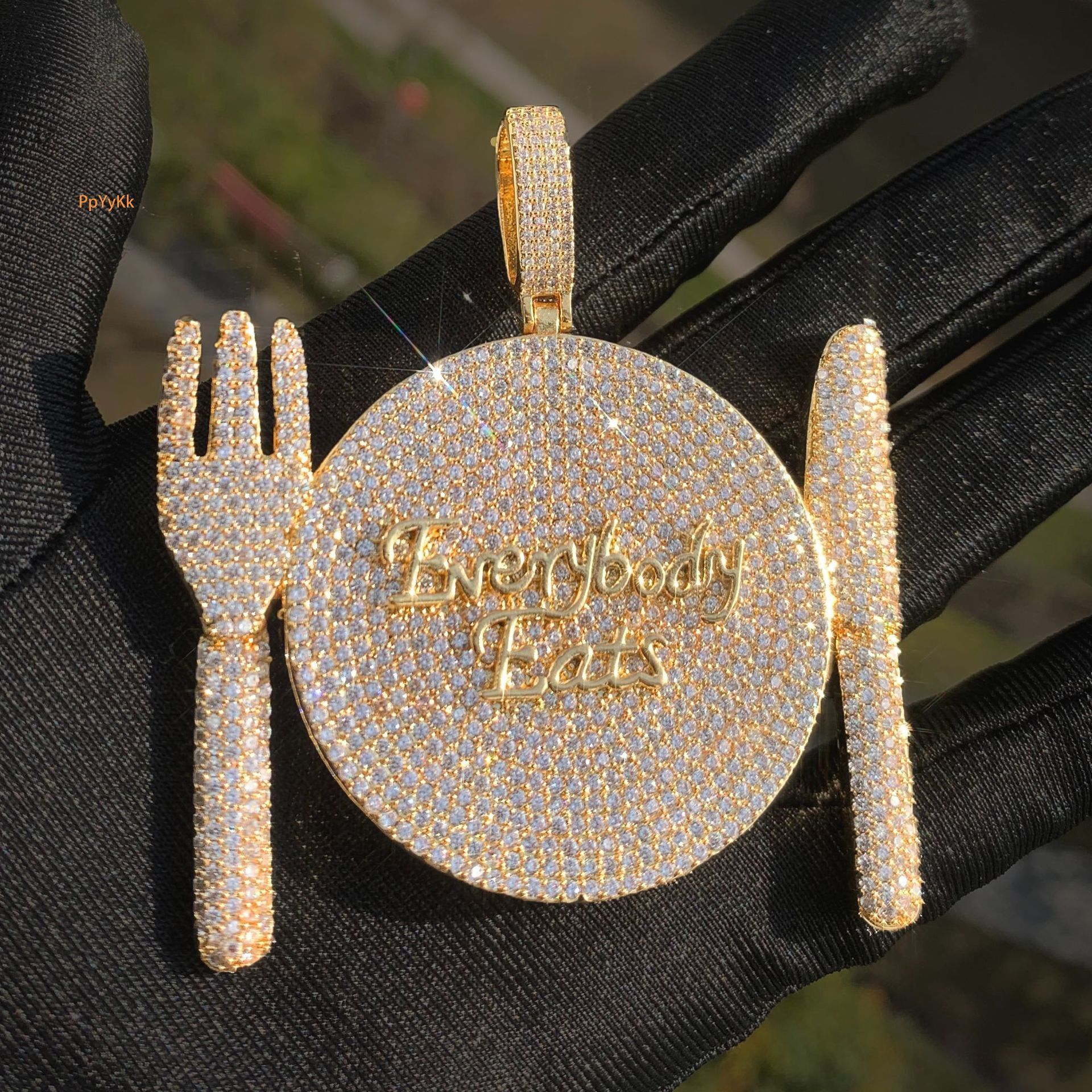 Luxury VVS Moissanite Jewelry Hip Hop New Release Plate Pendant Iced Out Minimalist Edgy Bling Trendy Necklace Accessory Passes the diamond tester