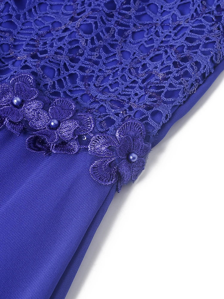 Elegant Women Evening Dresses Sequin Chiffon Long Dress African Dashiki Outfits Party Prom Birthday Gowns Female Clothing250624