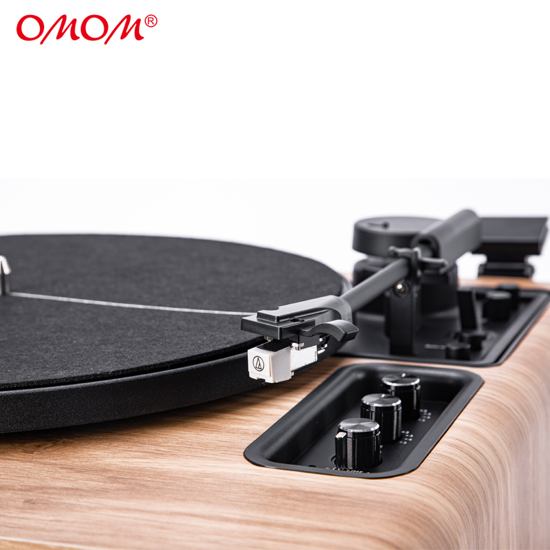retro phonograph gramophone vinyl record player Classic turntable playback Built-in Stereo Speaker 33/45 RPM BT in and out function AUX-in RCA line-ou