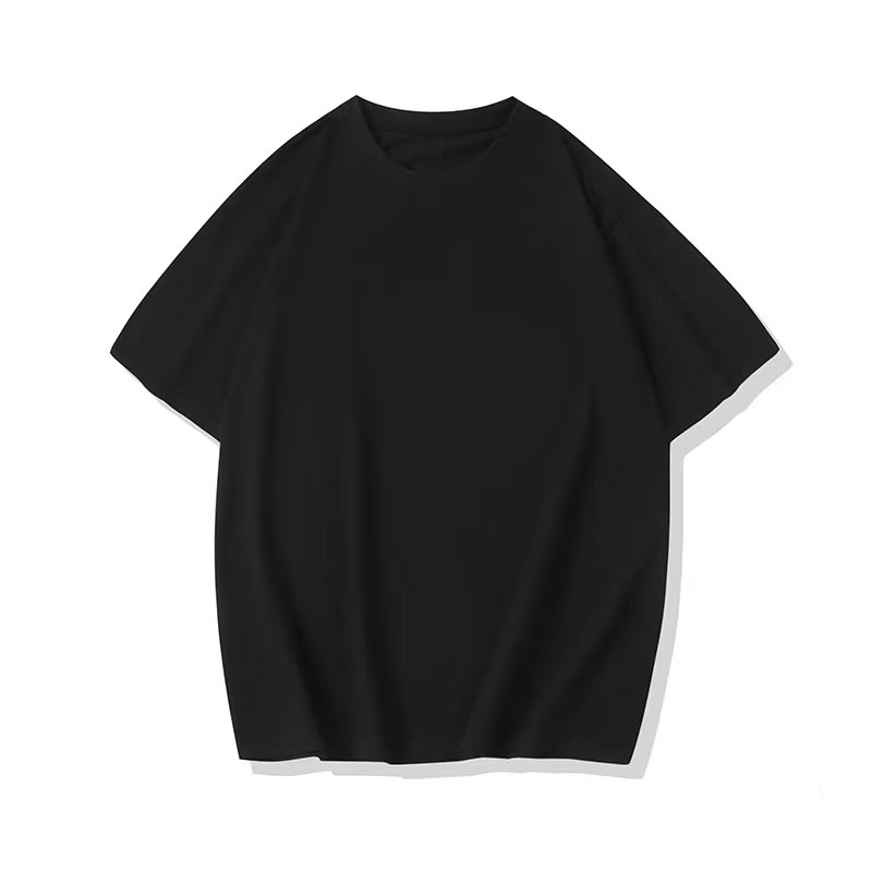 Advanced Jacquard T-shirt men's fashion brand summer plus size heavy short sleeve American high street five and a half sleeves.#0143634