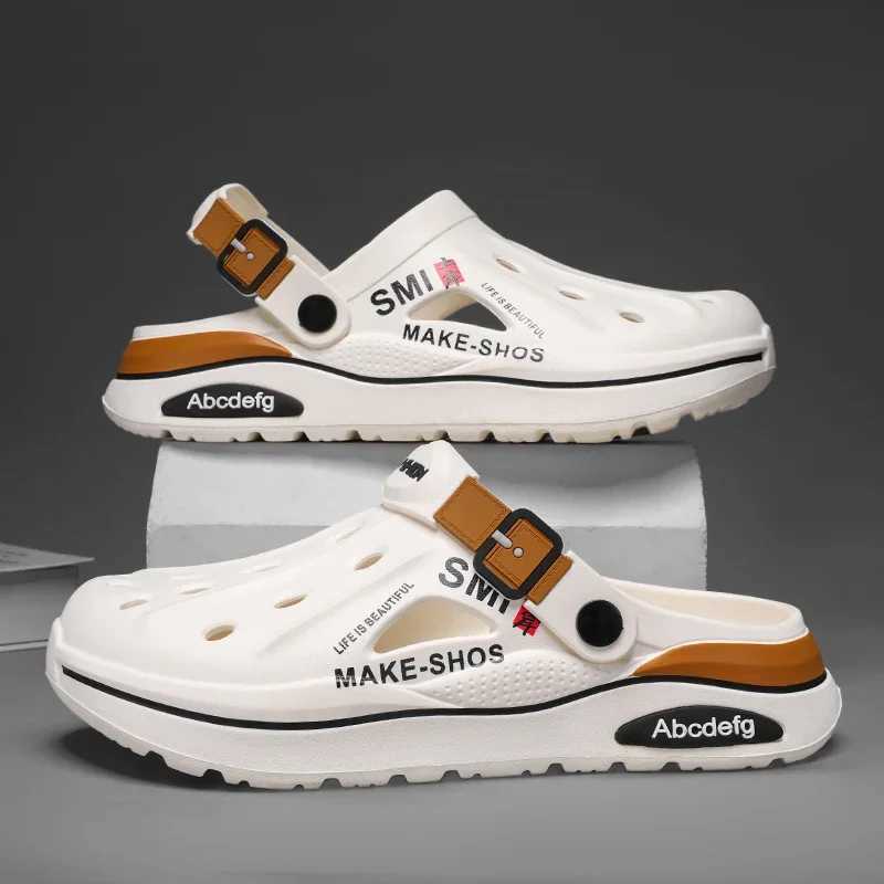 2025 Hot S Sandals Men Beach Thick Sole Anti-Slip Water Shoes for Women Classic Men Sneakers Sandal Outdoor 38-45 Y250626