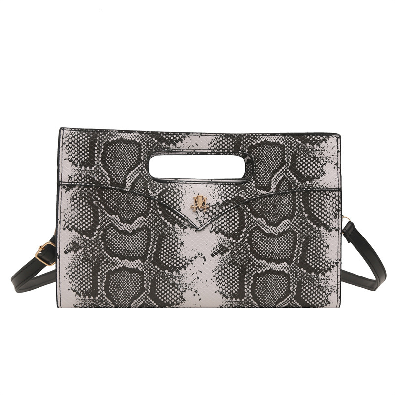 Free Shipping 2025 New Designer Bag High-end Fashion Snakeskin Pattern Handwoven Bag Fashion High-end Niche Evening Shoulder Bag For Women