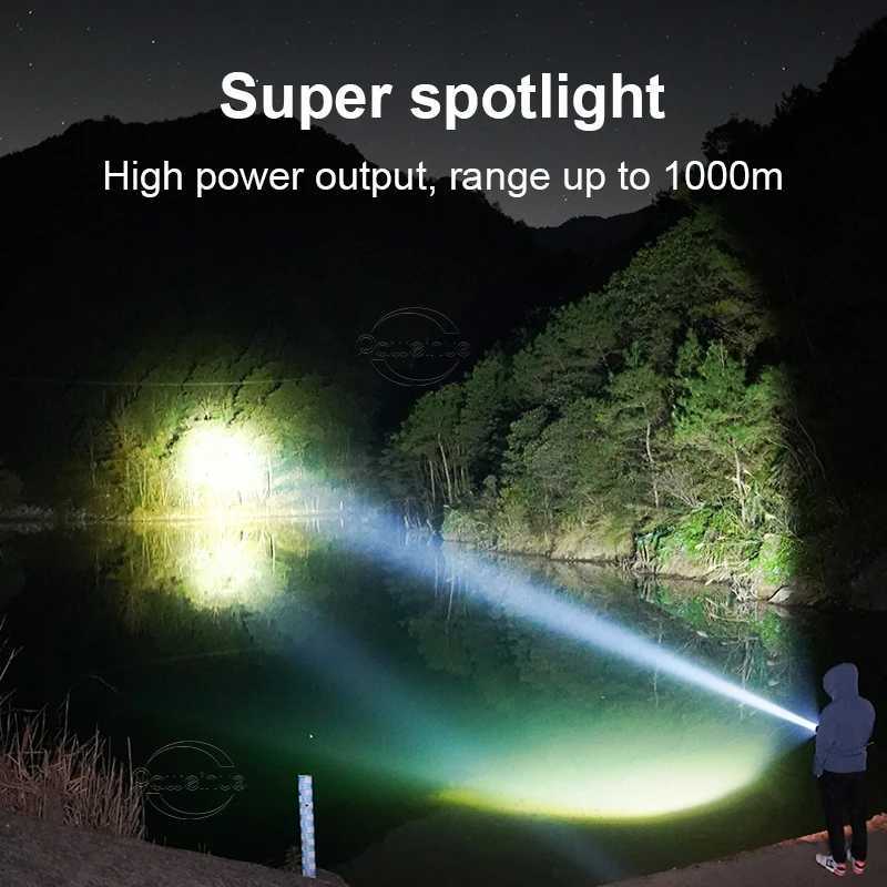 10000LM Powerful XHP360 Diving Flashlight IPX8 Underwater Lamp Professional Scuba Diving Torch 1000M High Power LED Flashlights W250701