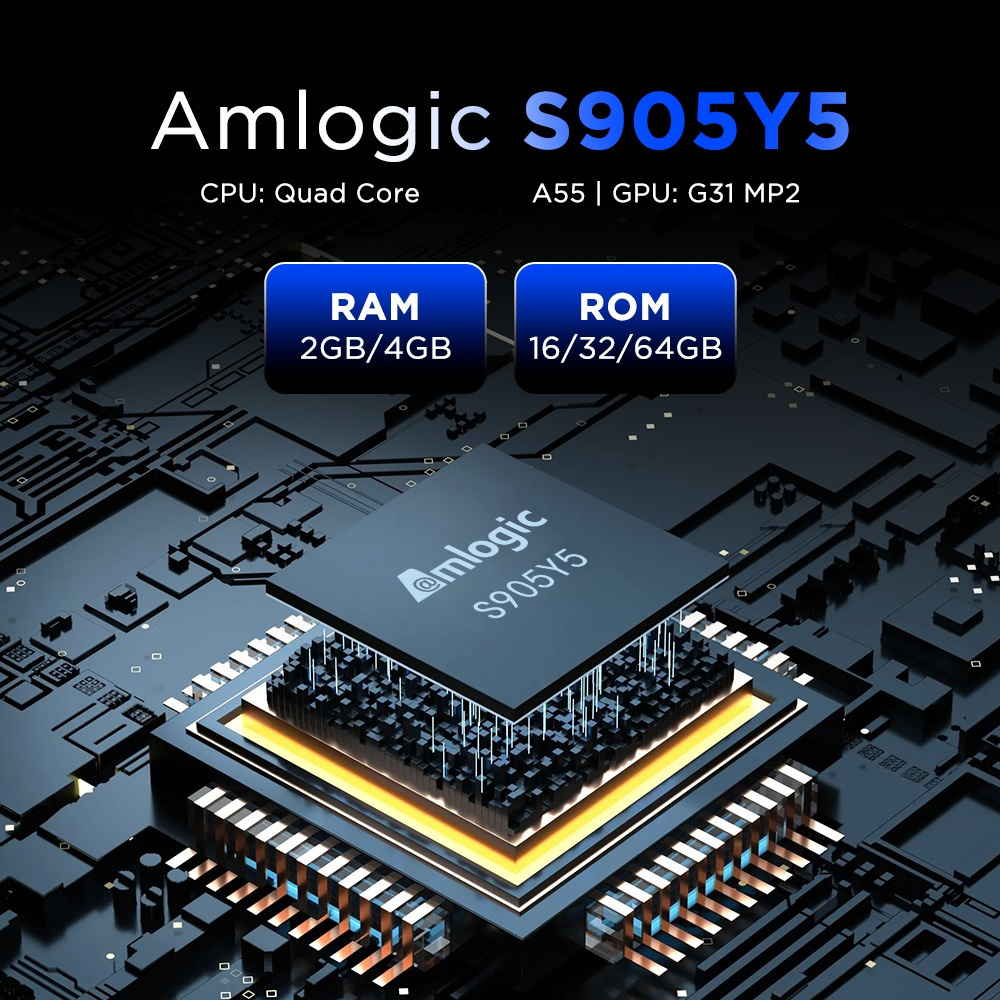 Tanix TX5 Android 14.0 ATVOS TV Box Amlogic S905Y5 Quad Core AV1 BT 2.4G&5G Dual Wifi 4K HD Set Top Box Media Player 100M LAN