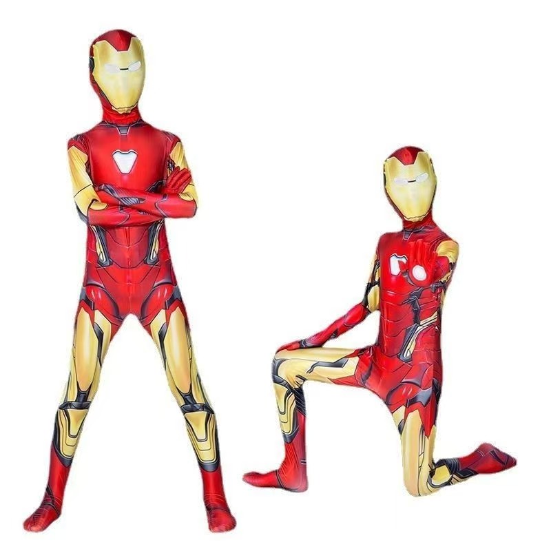 Children's performance costumes, red animation games, role-playing costumes, steel robots, COS hero role costumes.