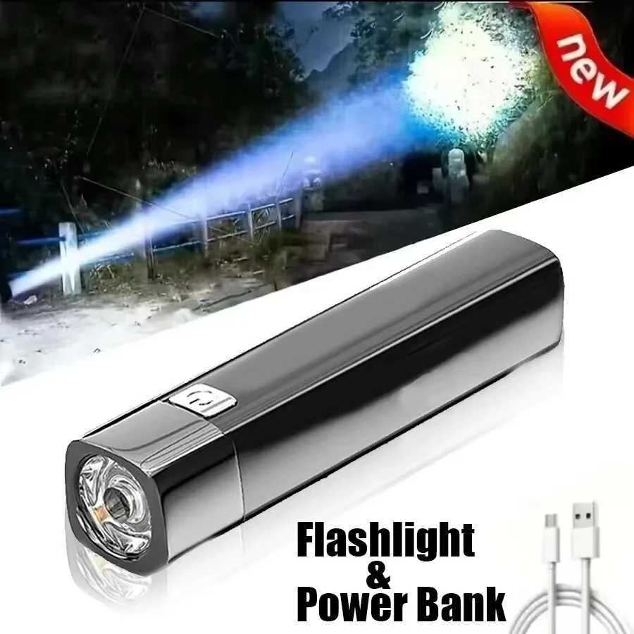 Flashlight Rechargeable Flashlights for Home Useful Gadgets Mini LED Flashlight With USB Charging Powerful Mini Portable Torch W250701