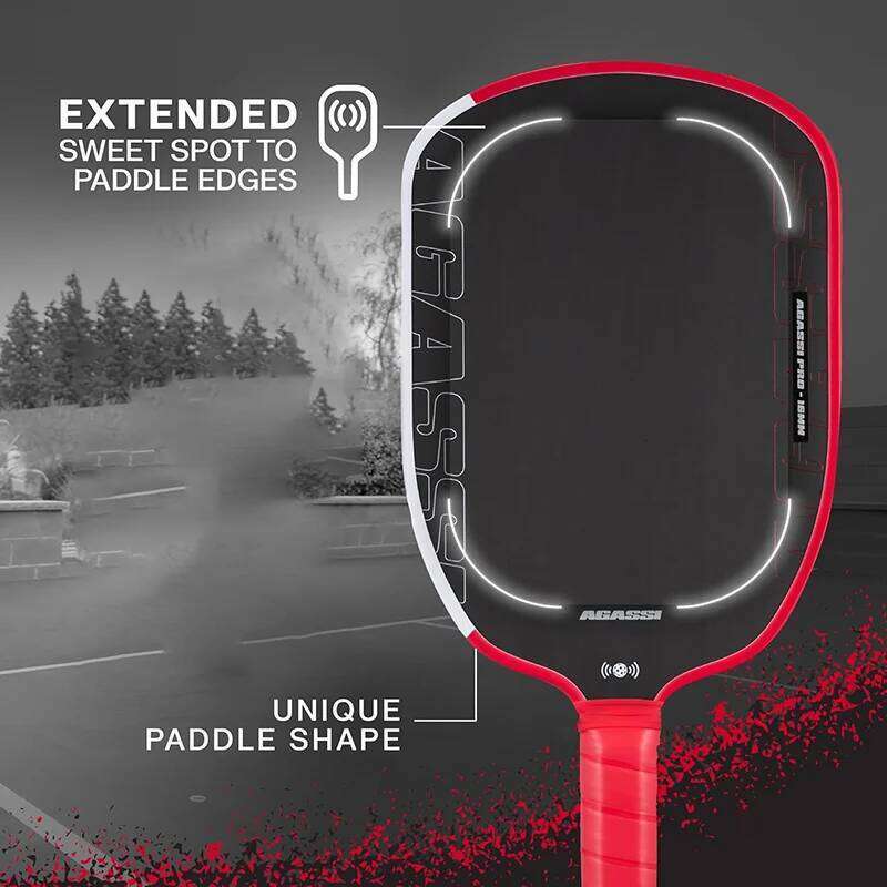 2025 16mm Agassi Pro IV Paddle GEN 4 TFP Honeycomb Core T700 Carbon Fiber Pickleball Rackets Increases Spin & Contro