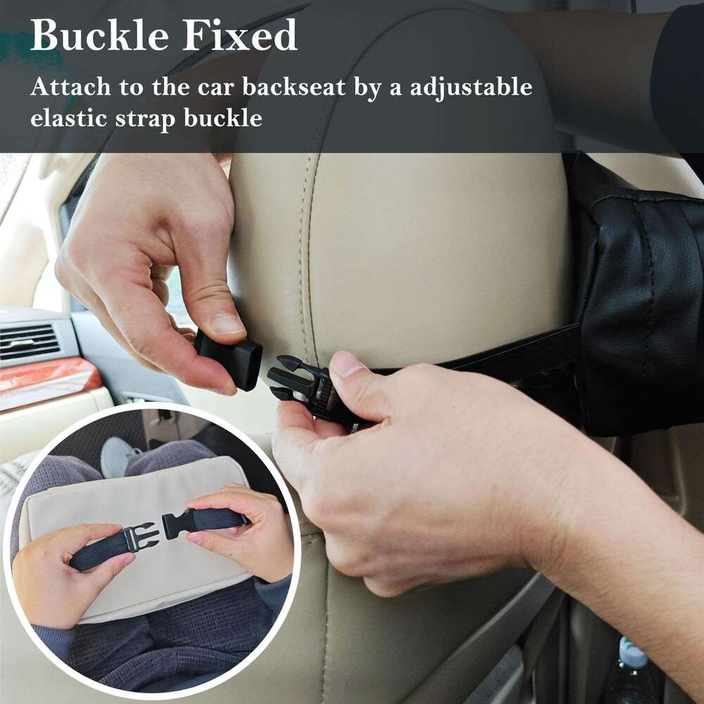 Car Tissue Holder for 120 Standard Tissue,Leather PU Tissues Box Cover for Car Backseat,Extra Large Napkin Holder Soft Rectangularfor Storage& Organiz