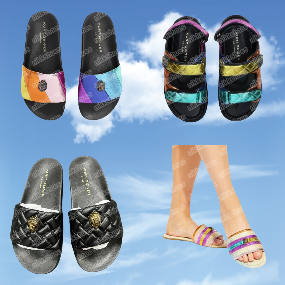 Sandals New kurt gegiered sandal slide Womens Luxury New Summer Edition Fashion Slippers Thick Bottom Beach Slippers 2025