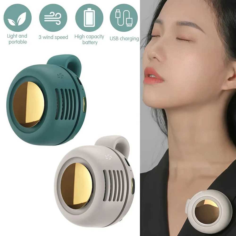 Bladeless Mini Fan Portable Handheld Rechargeable Electric Fan Clip Waist Fan Suitable for Outdoor Ventilation Desktop Small Fan T250625