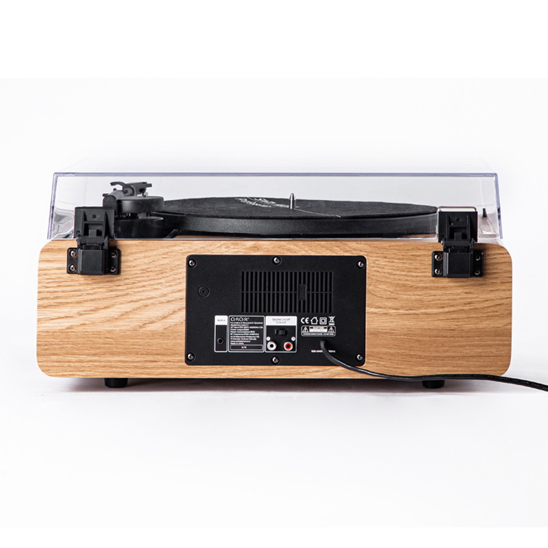 retro phonograph gramophone vinyl record player Classic turntable playback Built-in Stereo Speaker 33/45 RPM BT in and out function AUX-in RCA line-ou