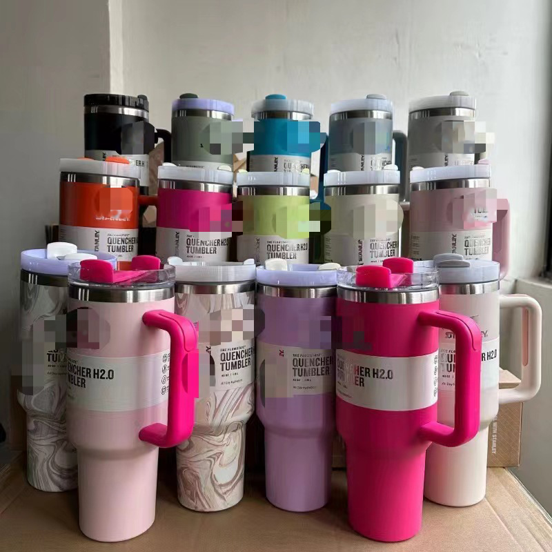 40oz Tumbler With Handle And Straw | Cup Holder For Travel |insulated Stainless Steel Mug |BPA Free
