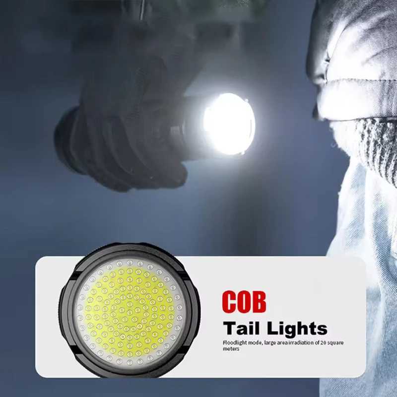 Tactical Flashlight Long Range Very Powerful Torch Work Light Rechargeable Powerful Rechargeable LED Flashlights High Power Lamp W250701