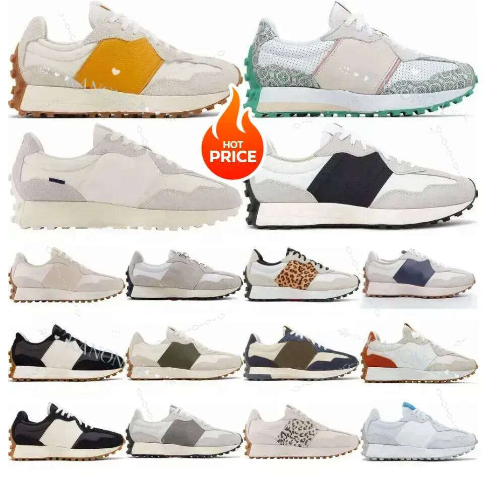 Running Shoes Designer Sea Salt Beige Brown Suede Print Black White Orange-Red Gray Men's And Women's Outdoor Sports Sneakers Casual