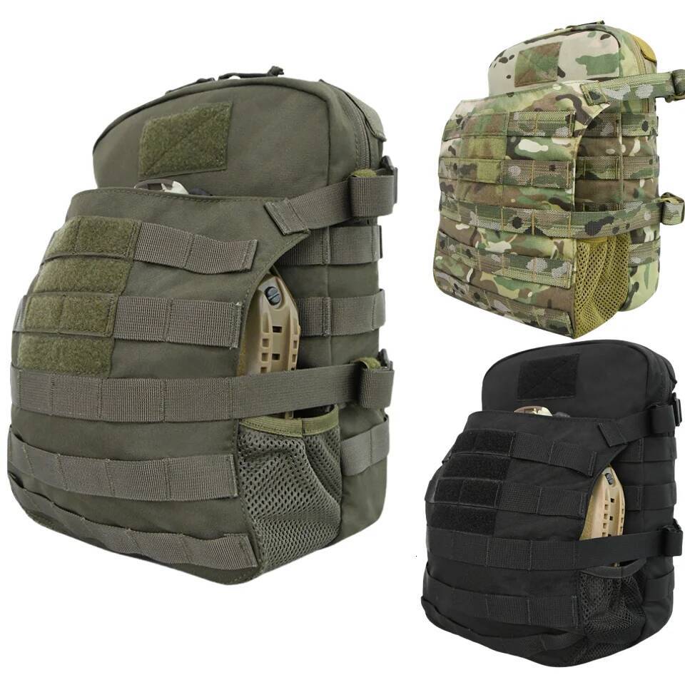 high-quality Tactical Hydration Pack Pouch Hunting Vest Plate Carrier Expansion Helmet Bag Outdoor Airsoft Duty Molle Backpack