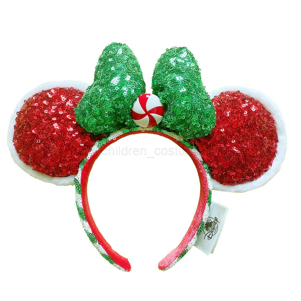 Disney 2024 Christmas Headband 50th Anniversary Pirate Headwear Mickey Mouse Classic Mermaid Disney Ears Headwear fashion piece for adu W250625